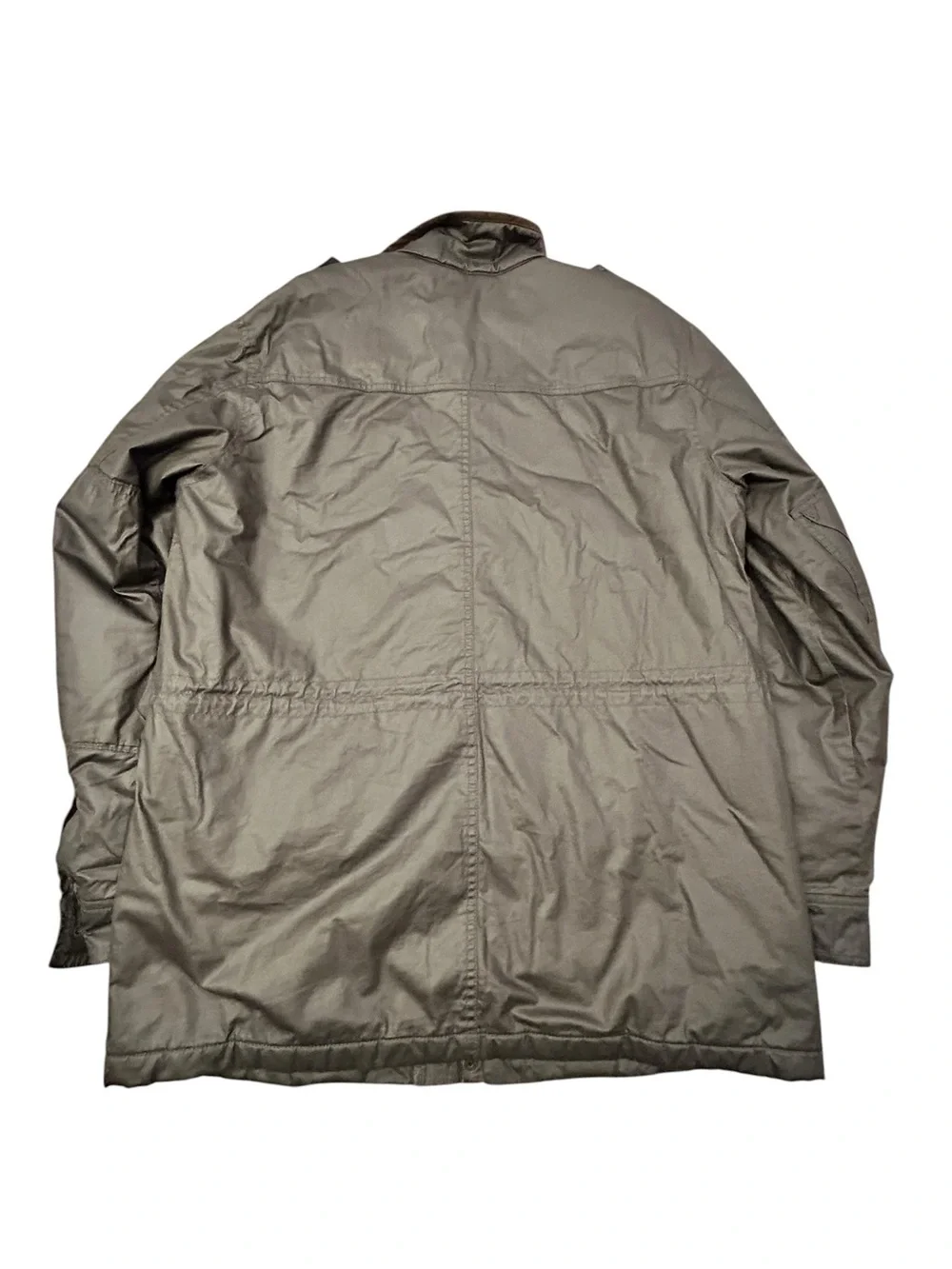 Johnston & Murphy Men's Olive Brown  Field Jacket Plaid Lining M Military Field
